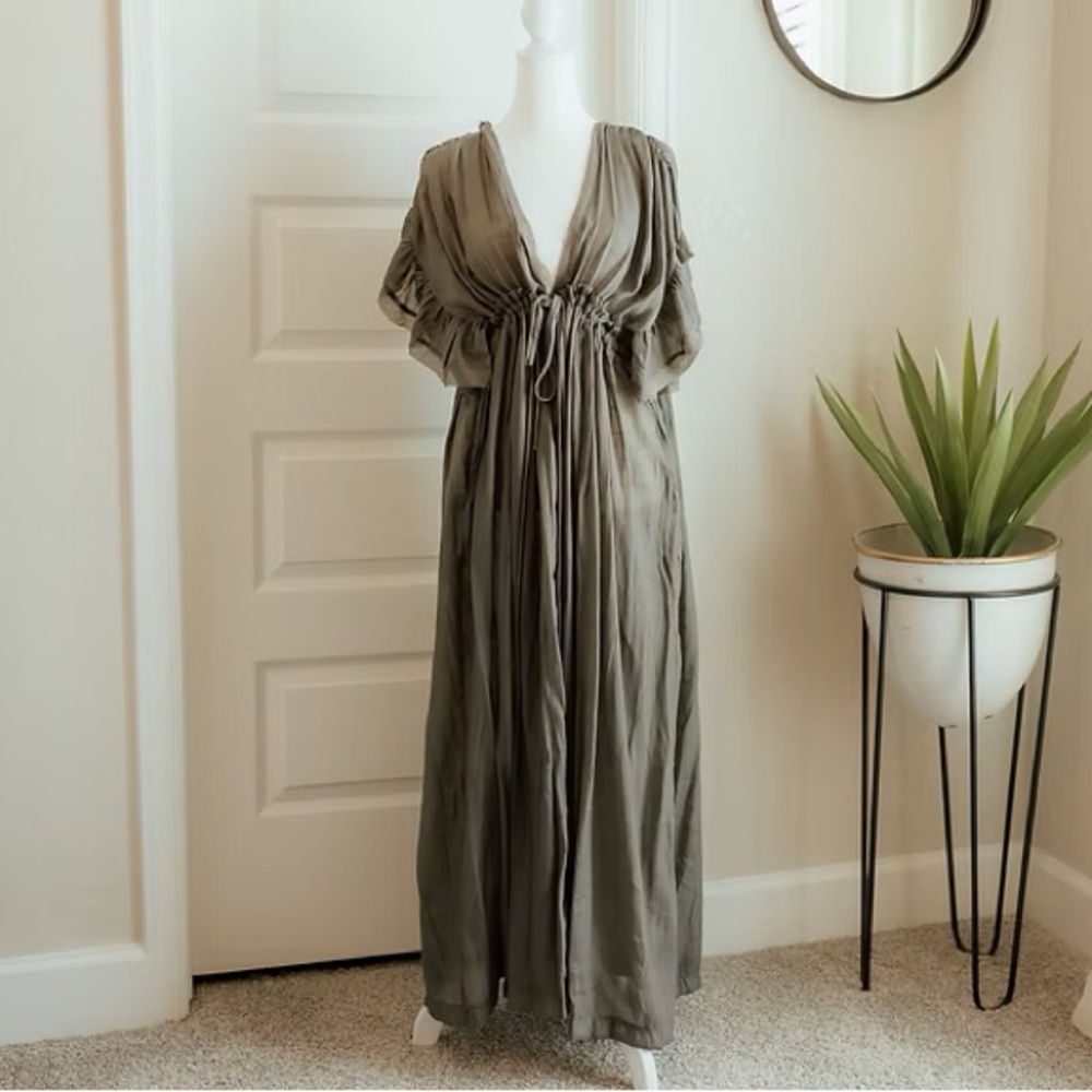 Dusty Blue Maxi Dress - NWOT